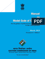 Election Commission of India Model Code of Conduct (2019)