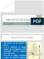 Essays of Idleness