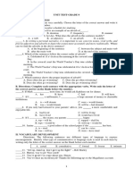 UNIT TEST-Grade 9 2nd Quarter