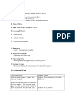 Lwsson Plan Balanced and Unbalanced Forces