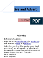 Adjective and Adverb Ok
