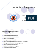 Obgyn Anemia in Pregnancy For UG Class