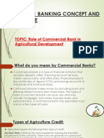 Role of Commercial Banks in Agricultural Development.