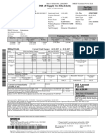 Bill of Supply For Electricity: Due Date: 11-03-2019