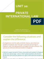 Unit 20.private International Law