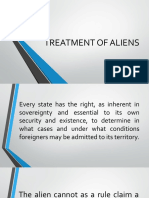 Treatment of Aliens 1