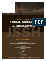 JSSH Vol. 25 (S) Nov. 2017 (View Full Journal) - 03.08.2018 PDF