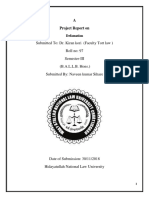 Submitted To: Dr. Kiran Kori (Faculty Tort Law) Roll No: 97 Semester-III (B.A.L.L.B. Hons.) Submitted By: Naveen Kumar Sihare