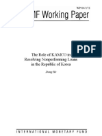 The Role of KAMCO in Resolving Nonperforming Loans in The Republic of Korea