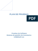 Plantilla Plan de Pruebas