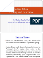 Indian Ethos: History and Relevance: Dr. Bhakta Bandhu Dash Asian School of Business Management