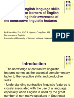 Developing English Language Skills For Vietnamese Learners of English Through Raising Their Awareness of The Contrastive Linguistic Features