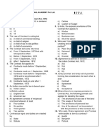 Foundation Level Law Extra Multiple Choice Questions Practice Sheet