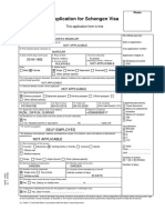 Schengen Visa Form