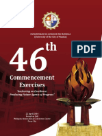 46th Commencement Exercises Souvenir Program