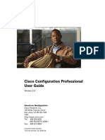 Cisco Configuration Professional-CCP-User Guide