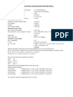 Gear Ratio Calculation