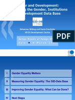 Gender and Development: Introducing The Gender, Institutions and Development Data Base