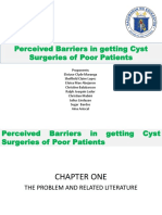 Perceived Barriers in Getting Cyst Surgeries of Poor Patients