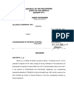 First Division: Repubuc of The Philippines Court of Tax Appeals Quezon City