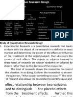 Quantitative Design Qualitative Design Experimental Non-Experimental