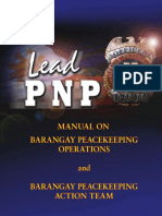 Barangay Peacekeeping Action Team and Barangay Peacekeeping Operations Manual