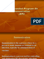 The Expanded Program On Immunization (EPI)