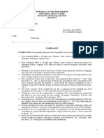 Republic of The Philippines Regional Trial Court Fifth (5) Judicial Region Branch 24 XXX