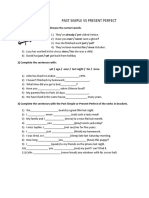 Present Perfect Vs Past Simple