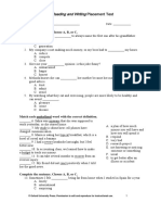 Q RW Placement Test