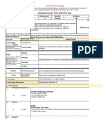 Detailed Lesson Plan (DLP) Format: Instructional Planning