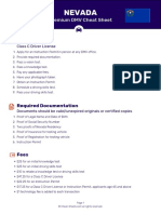 DMV Cheat Sheet Nevada en Car Premium