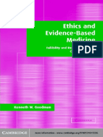 Kenneth W. Goodman - Ethics and Evidence-Based Medicine - Fallibility and Responsibility in Clinical Science (2002) PDF