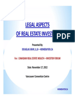 Legal Aspects of Real Estate Investing