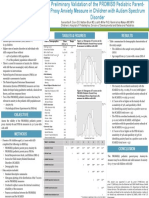 Preliminary Validation of The PROMIS® Pediatric Parent-Proxy Anxiety Measure in Children With Autism Spectrum Disorder