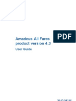 Amadeus All Fares User Guide V4.3 Nov09