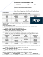 Worksheet 1 The Forms of Verbs