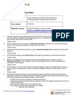 Cambridge English First Fce From 2015 Speaking Overview