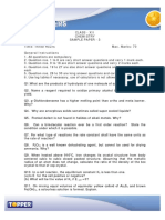 Class - Xii Chemistry Sample Paper - 3 Time: Three Hours Max. Marks: 70 General Instructions