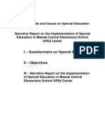 Trends and Issues On Special Education