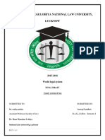 World Legal System FINAL PROJECT