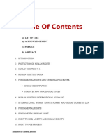 A) List of Case B) Acknowledgement C) Preface D) Abstract