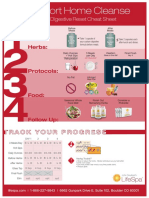 Short Home Cleanse Cheat Sheet PDF