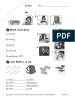 Listen and Circle.: Level 2 Unit 1 Practice Test