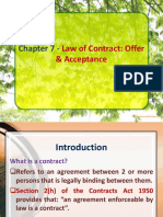 Chapter 7 - Offer Acceptance