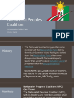 Nationalist Peoples Coalition: A Conservative Political Party (Centre-Right)