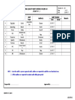 Eng/Npd Girish Comprehen Sive Charan Marketing: Internal Quality Audit Schedule No:Qms Ia-1