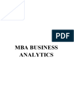 MBA Business Analytics IBM