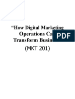 How Digital Marketing Operations Can Transform Business