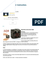 SQ8 Full HD 1080P Mini DV - User Manual - English